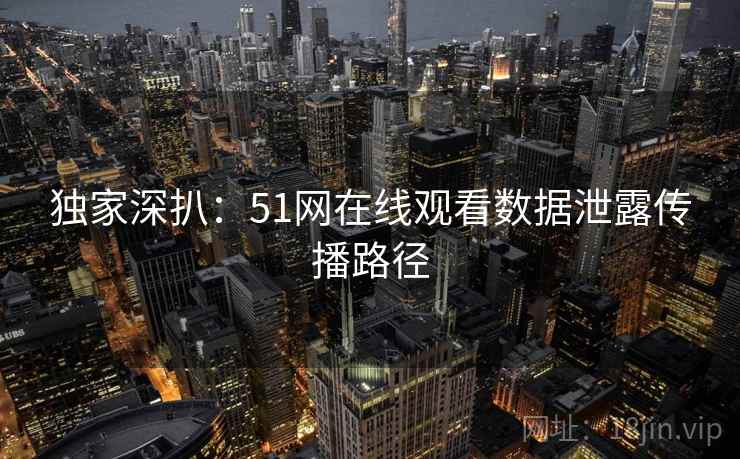 独家深扒：51网在线观看数据泄露传播路径